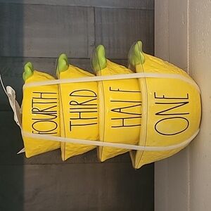 🍋NWT🍋 Rae Dunn Lemon Measuring Cups